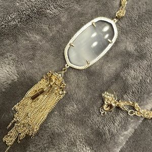 Kendra Scott Rayne Slate Cat's Eye Necklace